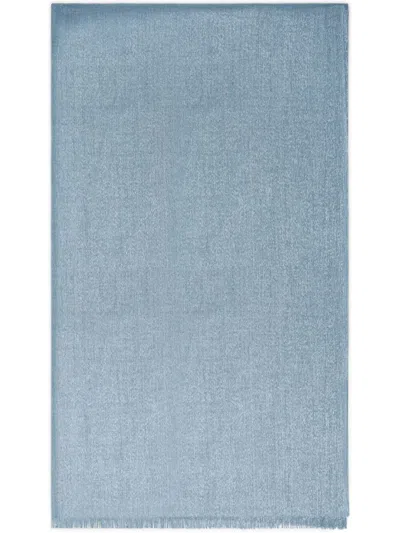 Brunello Cucinelli Sparkling Cashmere-silk Scarf In Blue
