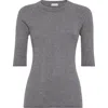 Brunello Cucinelli Sparkling Cashmere Sweater In Gray