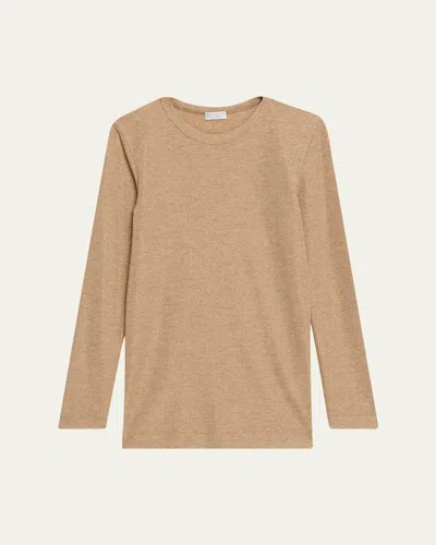 Brunello Cucinelli Sparkling Crewneck Sweater In Multi