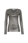 Brunello Cucinelli Sparkling Jersey T-shirt In Gray