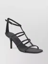 Brunello Cucinelli Sparkling Jewel Leather Stiletto Sandals