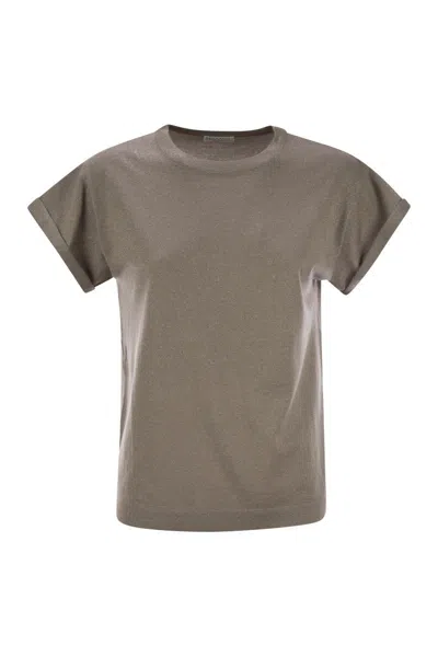 BRUNELLO CUCINELLI BRUNELLO CUCINELLI SPARKLING LIGHTWEIGHT CASHMERE AND SILK SWEATER
