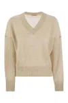 BRUNELLO CUCINELLI BRUNELLO CUCINELLI SPARKLING MOHAIR AND WOOL SWEATER