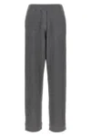 Brunello Cucinelli Ribbed Texture Elastic Waistband Shimmering Finish Trousers