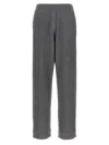 Brunello Cucinelli Ribbed Texture Elastic Waistband Shimmering Finish Trousers