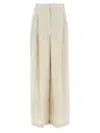 Brunello Cucinelli Relaxed Trousers In Garment Dyed Cotton Linen Cover Up