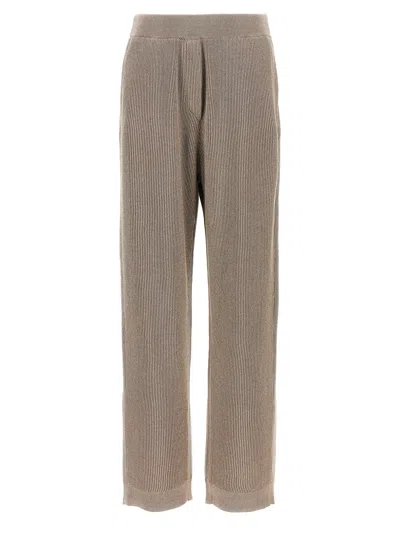 BRUNELLO CUCINELLI SPARKLING PANTS BROWN