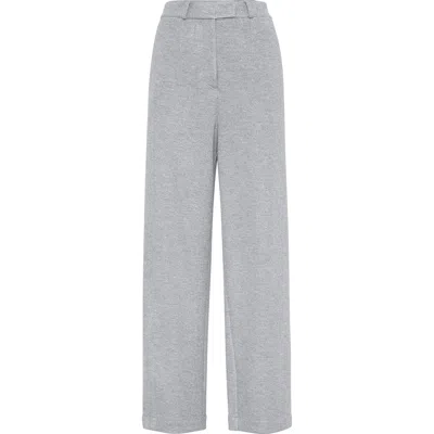 BRUNELLO CUCINELLI BRUNELLO CUCINELLI SPARKLING PIQUÉ TROUSERS