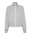 Brunello Cucinelli Cotton-blend Bomber Jacket In Gray