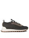 Brunello Cucinelli Knit Sneaker In Gray
