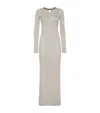 Brunello Cucinelli Sparkling Knit Dress With Monili In Animal Print