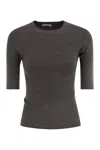 Brunello Cucinelli Women Sparkling Ribbed Cashmere Sweater In Gray
