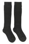 Brunello Cucinelli 'sparkling' Ribbed Socks In Gray