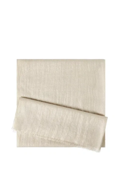 Brunello Cucinelli Sparkling Scarf In Neutral