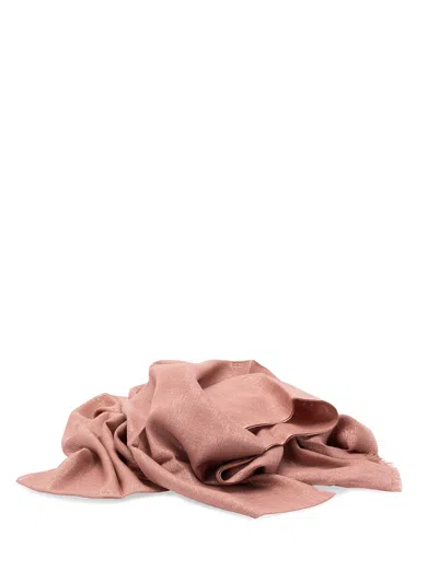Brunello Cucinelli Sparkling Scarf In Pink