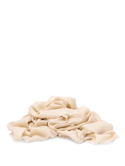 Brunello Cucinelli Sparkling Scarf In Neutral