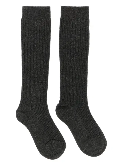Brunello Cucinelli Sparkling Socks Gray