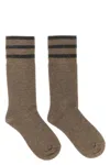 Brunello Cucinelli 'sparkling' Socks In Sand