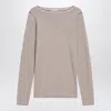 Brunello Cucinelli Sparkling Striped Sweater In Cashmere And Silk Women