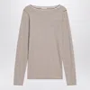 Brunello Cucinelli Sparkling Striped Sweater In Cashmere And Silk Women