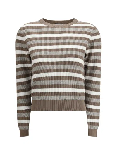 BRUNELLO CUCINELLI SPARKLING STRIPED SWEATER