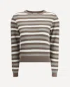 Brunello Cucinelli Women Sparkling Striped Sweater In Sand