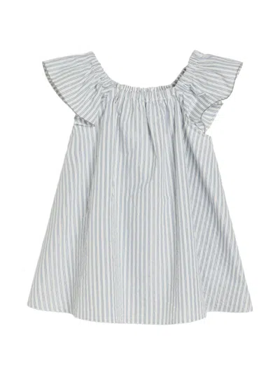 Brunello Cucinelli Kids' Sparkling Striped Top In Multi