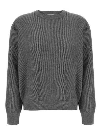 Brunello Cucinelli Sparkling Sweater In Gray