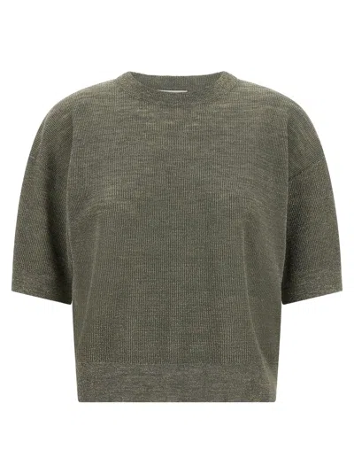 Brunello Cucinelli 'sparkling' Sweater In Green