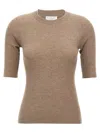 Brunello Cucinelli Crewneck Ribbed-knit Jumper In Neutral