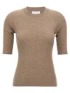 Brunello Cucinelli Crewneck Ribbed-knit Jumper In Neutral