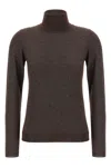 Brunello Cucinelli Sparkling Sweaters And Cardigans Brown