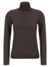 Brunello Cucinelli Shimmering High-neck Knit Sweater