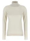 Brunello Cucinelli Sparkling Turtleneck Sweater In White