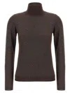 Brunello Cucinelli Shimmering High-neck Knit Sweater