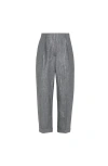 Brunello Cucinelli Sparkling Twill Trousers In Gray