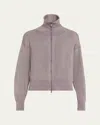 Brunello Cucinelli Sparkly Zip Jacket In Purple