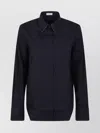 Brunello Cucinelli Spiral Edge Collar Shirt In Black