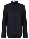 Brunello Cucinelli Spiral Edge Embellished Stretch Cotton Poplin Shirt