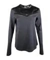 Brunello Cucinelli Spliced Long-sleeved T-shirt In Black
