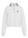 Brunello Cucinelli Sport Club Pullover With White Cashmere In White