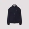 Brunello Cucinelli Water-resistant Long-sleeve Jacket In Blue