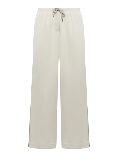 Brunello Cucinelli Sport Trousers In Gesso