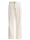 Brunello Cucinelli Tailored Trousers With Side Stripe Detail In White
