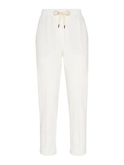 BRUNELLO CUCINELLI PANTALÓN CASUAL - BLANCO