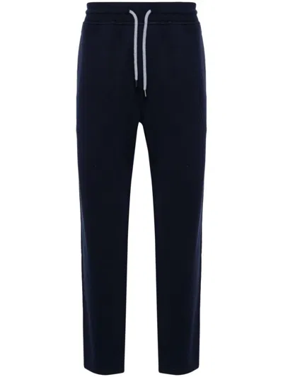 Brunello Cucinelli Sports Trousers With Drawstring In Blue