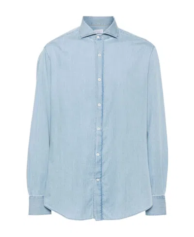 BRUNELLO CUCINELLI BRUNELLO CUCINELLI BUTTONED LONG-SLEEVED SHIRT