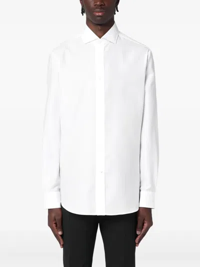 BRUNELLO CUCINELLI SPREAD-COLLAR SHIRT