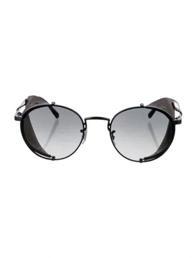 Pre-owned Brunello Cucinelli Spring Round Sunglasses Round Sunglasses In Silver