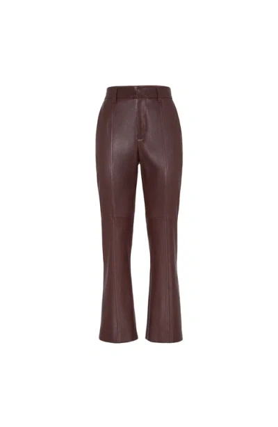 Brunello Cucinelli Square Cigarette Trousers In Brown